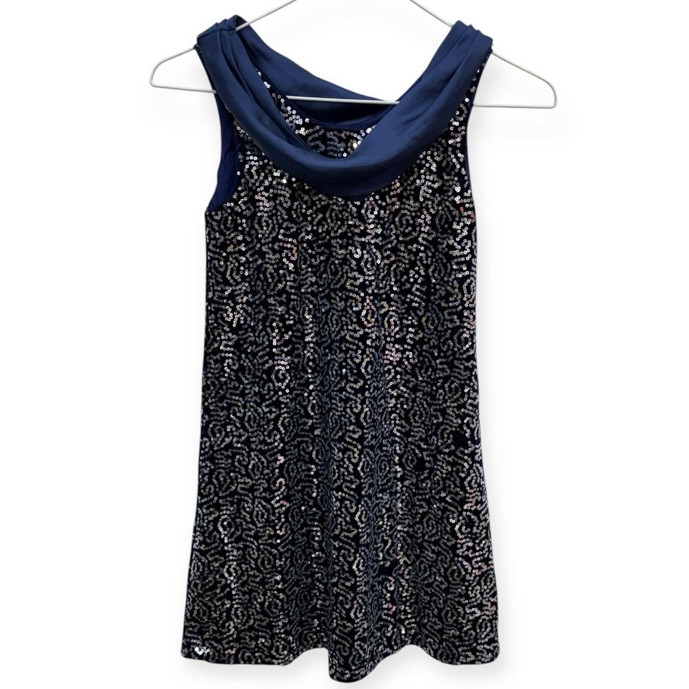 Truly Me Girls Fancy Sleeveless Sequined Dress Size 8